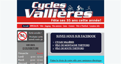 Desktop Screenshot of cyclesvallieres.com
